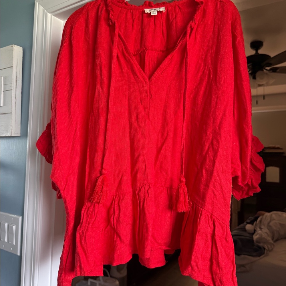 Umgee Red Women's Boutique Top